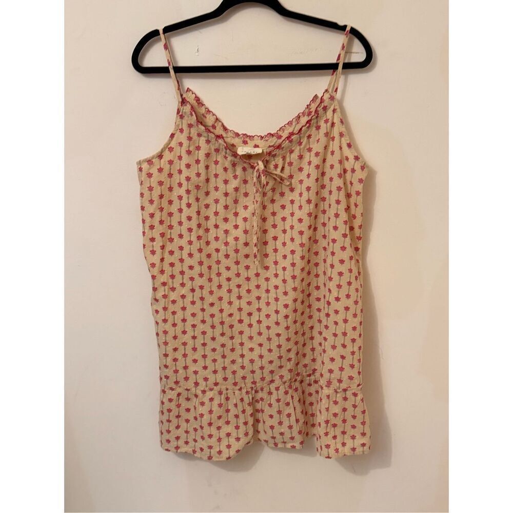 Sezane Victorine Floral Babydoll Nightdress Organic Cotton 42/10